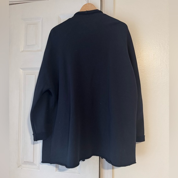 Frank & Eileen Barbara Beach Cardigan Triple Fleece British Royal Navy size M - Picture 9 of 12